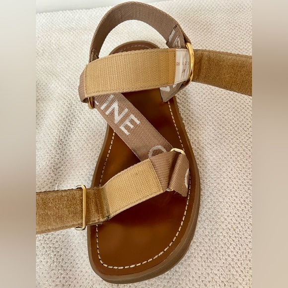 CELINE Leo strappy chunky sandals EU38 / US7.5 - Picture 6 of 9